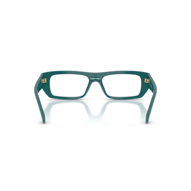 Vogue VO 5660U col. 3246 è una montatura da vista in acetato verde pieno e calibro 53.