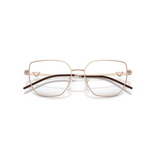 Emporio Armani EA 1176 col. 3011 è una montatura da vista da donna in metallo oro rosa, dalla forma irregolare e calibro 53.