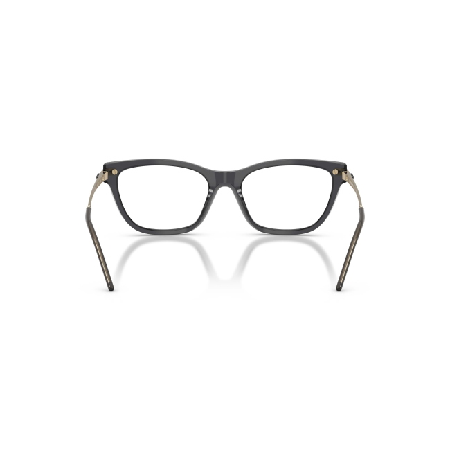 Emporio Armani EA 3262 col. 6262 è una montatura da vista da donna in acetato opare nero lucido, dalla forma cat eye e calibro 54.
