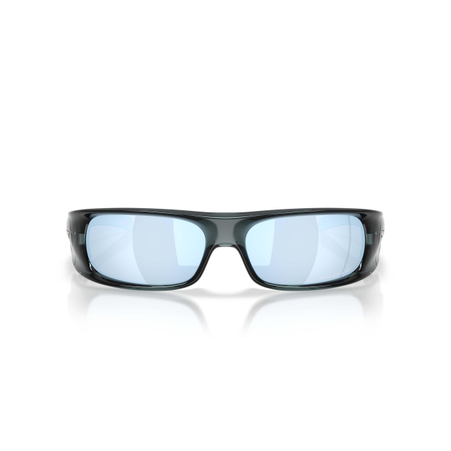 Oakley OO 9522 HIGHLAND Col.04 Cal.62: occhiale da sole, calibro 62, colore 04. Materiale/finitura celluloide cristallo nero, colore principale nero, lenti prizm deep water polarized.