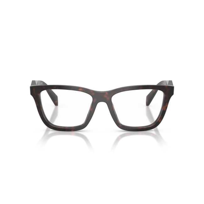 Prada VPR C10 Col.17N-1O1 Cal.54: occhiale da vista, calibro 54, colore 17N-1O1. Materiale/finitura celluloide marrone tartarugato, colore principale marroni.