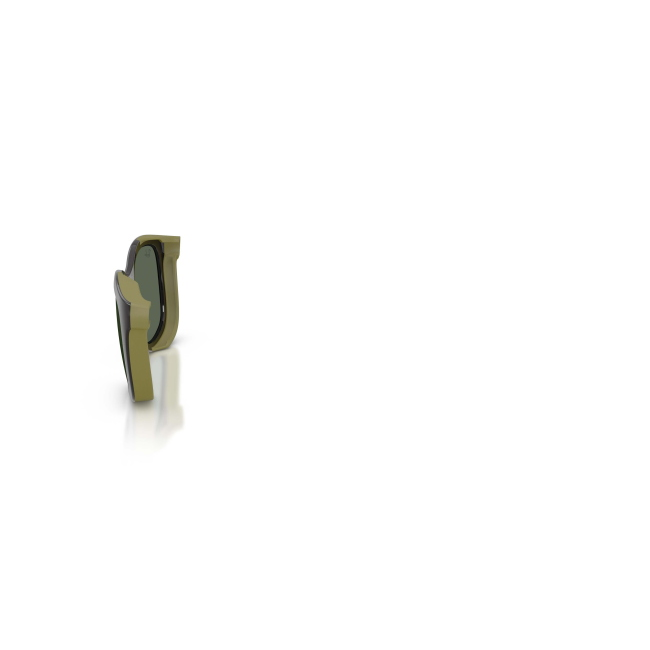 Ray-Ban Junior RY 1644C CLIP-ON Col.7511/71 Cal.46: occhiale da vista, calibro 46, colore 7511/71. Materiale/finitura celluloide grigio su verde gommato, colore principale grigio.