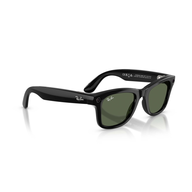 Ray-ban Meta Gen 2 RW 4012 WAYFARER col. 601/71 è un occhiale da sole in acetato nero lucido e calibro 53.