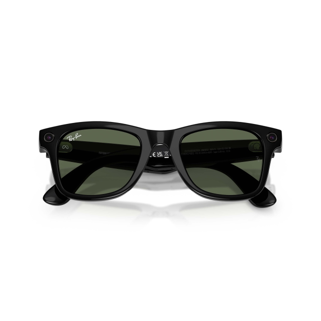 Ray-Ban Meta Gen 2 RW 4012 WAYFARER col. 601/71 è un occhiale da sole in acetato nero lucido e calibro 50.
