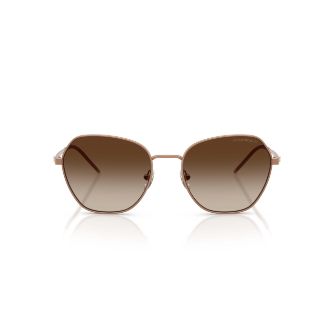 Emporio Armani EA 2161 Col.3400/13 Cal.55: occhiale da sole, calibro 55, colore 3400/13. Materiale/finitura metallo bordeaux opaco, colore principale bordeaux, lenti rosa sfumato viola.