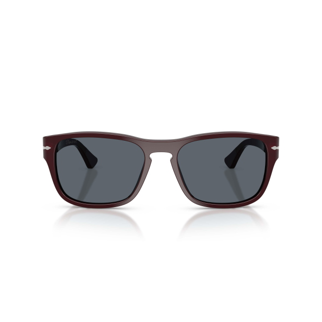Persol PO 3341S Col.1241/R5 Cal.55: occhiale da sole, calibro 55, colore 1241/R5. Materiale/finitura celluloide bordeaux, colore principale bordeaux, lenti blu.