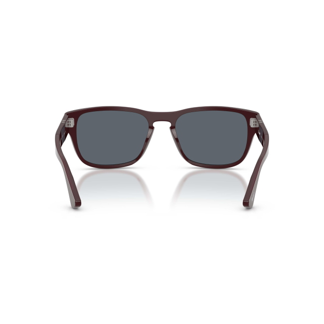 Persol PO 3341S Col.1241/R5 Cal.55: occhiale da sole, calibro 55, colore 1241/R5. Materiale/finitura celluloide bordeaux, colore principale bordeaux, lenti blu.