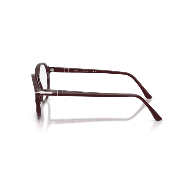 Persol PO 3343-V Col.1241 Cal.51: occhiale da vista, calibro 51, colore 1241. Materiale/finitura celluloide bordeaux, colore principale bordeaux.