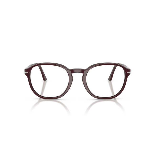 Persol PO 3343-V Col.1241 Cal.51: occhiale da vista, calibro 51, colore 1241. Materiale/finitura celluloide bordeaux, colore principale bordeaux.