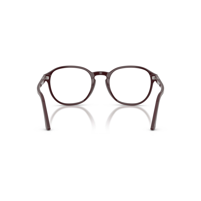 Persol PO 3343-V Col.1241 Cal.51: occhiale da vista, calibro 51, colore 1241. Materiale/finitura celluloide bordeaux, colore principale bordeaux.