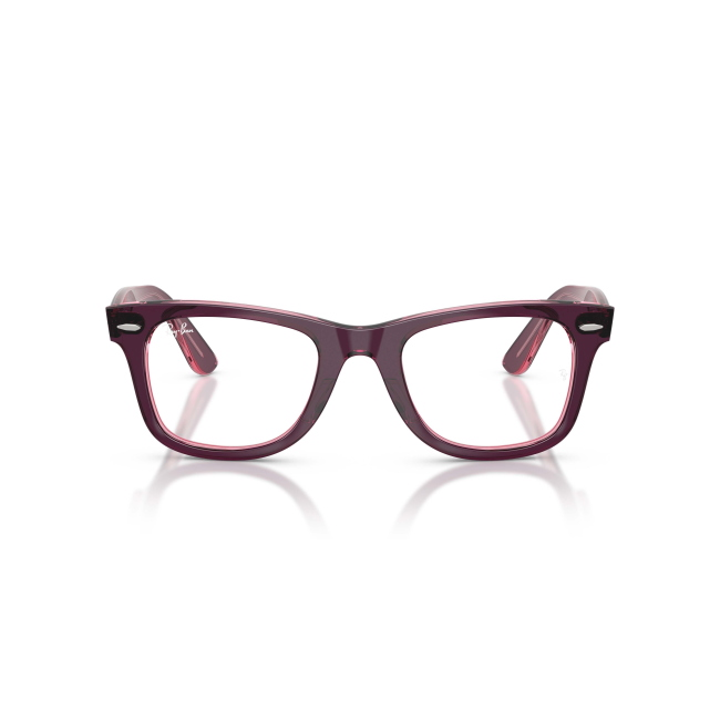 Ray-Ban RB 4340V Col.8364 Cal.50: occhiale da vista, calibro 50, colore 8364. Materiale/finitura celluloide violetto su rosa trasparente, colore principale viola.