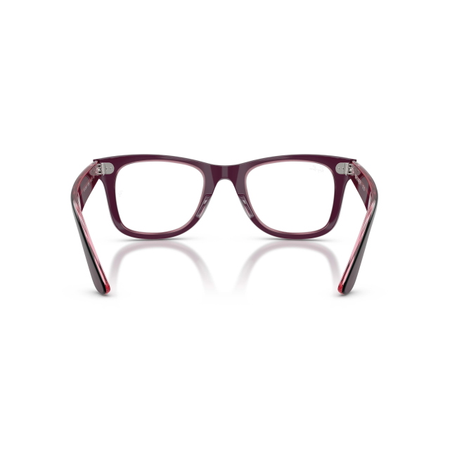 Ray-Ban RB 4340V Col.8364 Cal.50: occhiale da vista, calibro 50, colore 8364. Materiale/finitura celluloide violetto su rosa trasparente, colore principale viola.