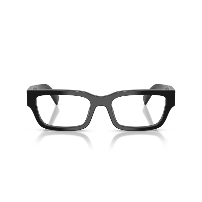 Prada VPR C02 Col.16K-1O1 Cal.56: occhiale da vista, calibro 56, colore 16K-1O1. Materiale/finitura celluloide nero lucido, colore principale nero.