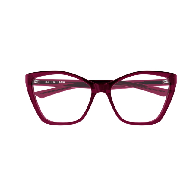 Balenciaga BB 0405 O col. 004 è una montatura da vista da donna in acetato viola e calibro 57.