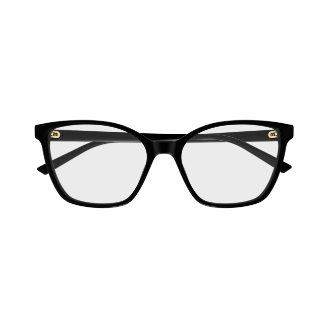 Gucci GG 1995 O Col.001 Cal.54: occhiale da vista, calibro 54, colore 001. Materiale/finitura celluloide nero lucido, colore principale nero.