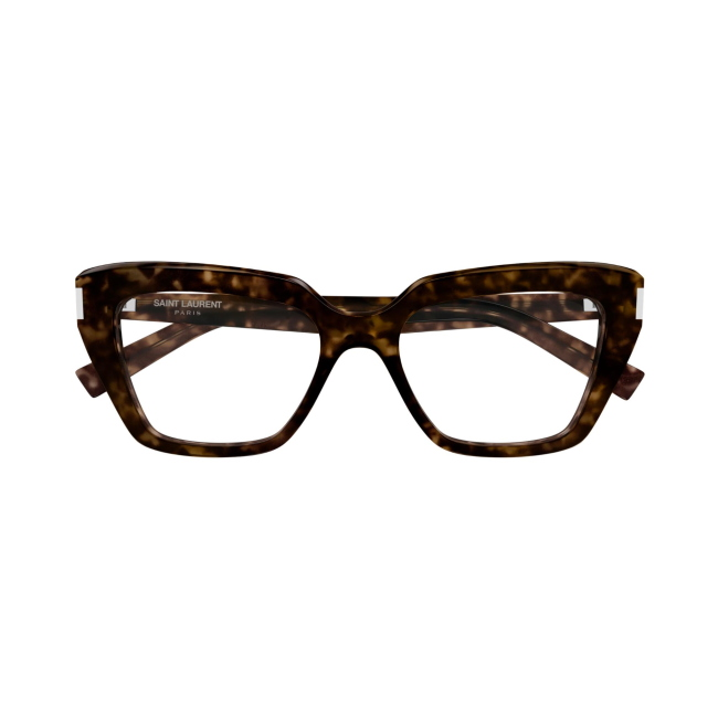 Saint Laurent SL 829 col. 002 combina acetato MARRONE TARTARUGATO con una forma equilibrata. Calibro 54, per un risultato moderno e portabile.