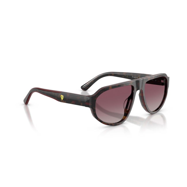 SCUDERIA FERRARI FZ 6027U col. 760/85 è un occhiale da sole in acetato tartarugato bordeaux e calibro 57.
