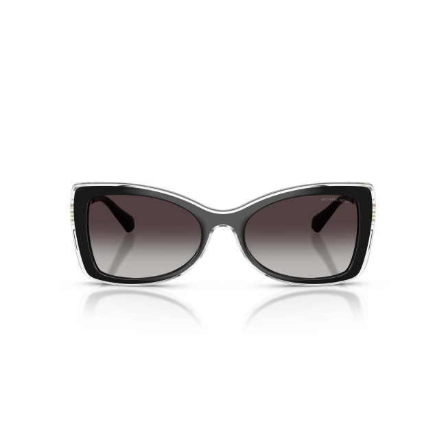 MICHAEL KORS MK 2272U MALAGA col. 30058G è un occhiale da sole in acetato nero lucido e calibro 53.