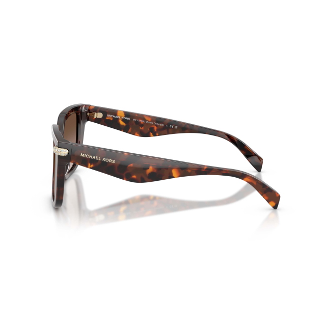 MICHAEL KORS MK 2275BU SANTO DOMINGO col. 403113 è un occhiale da sole da donna in acetato marrone tartarugato, dalla forma squadrata e calibro 54.