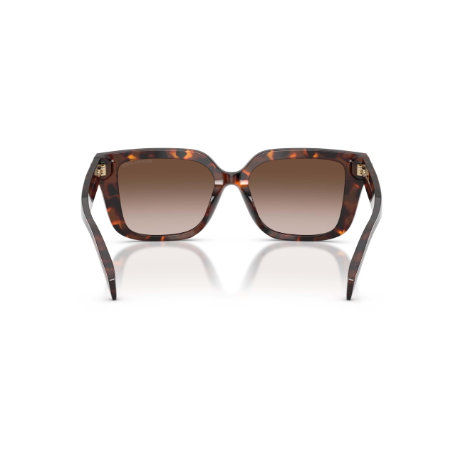 MICHAEL KORS MK 2275BU SANTO DOMINGO col. 403113 è un occhiale da sole da donna in acetato marrone tartarugato, dalla forma squadrata e calibro 54.