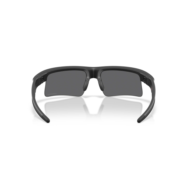 Oakley OO 9534 BISPHAERA SPEED Col.01 Cal.68: occhiale da sole, calibro 68, colore 01. Materiale/finitura celluloide nero satinato, colore principale nero, lenti prizm black.