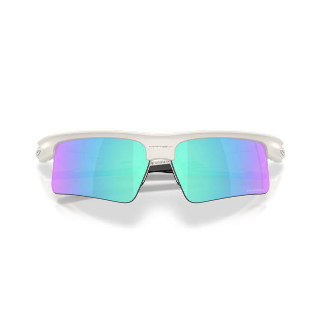 Oakley OO 9534 BISPHAERA SPEED col. 04 è un occhiale da sole in acetato bianco satinato e calibro 68.