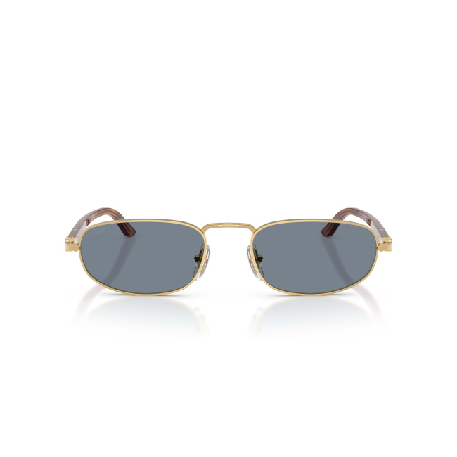 Persol PO 1028S Col.1132/56 Cal.56: occhiale da sole, calibro 56, colore 1132/56. Materiale/finitura metallo oro e celluloide marrone tartarugato, colore principale oro, lenti azzurro.