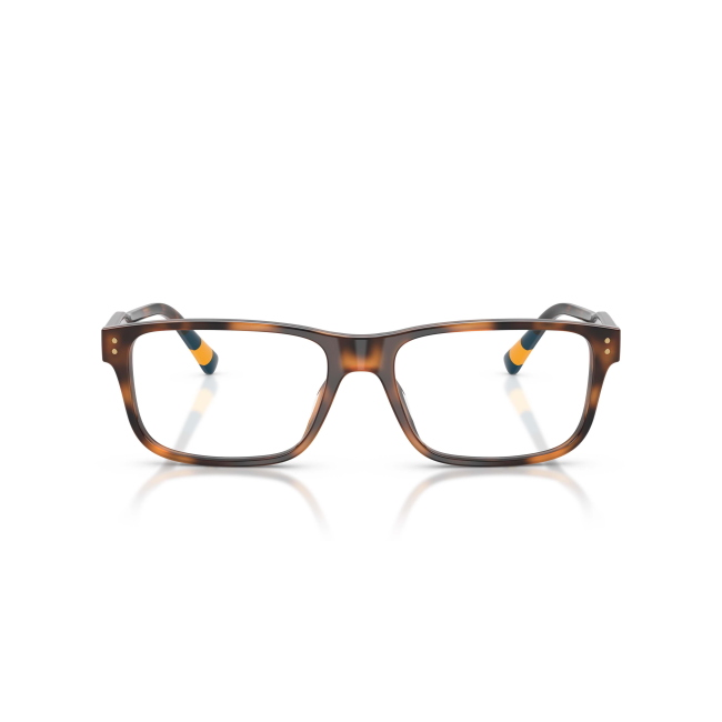 Polo Ralph Lauren PH 2302U col. 5003 è una montatura da vista in acetato marrone tartarugato e calibro 57.