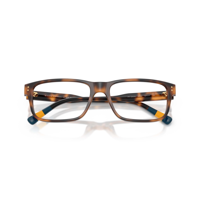 Polo Ralph Lauren PH 2302U col. 5003 è una montatura da vista in acetato marrone tartarugato e calibro 57.