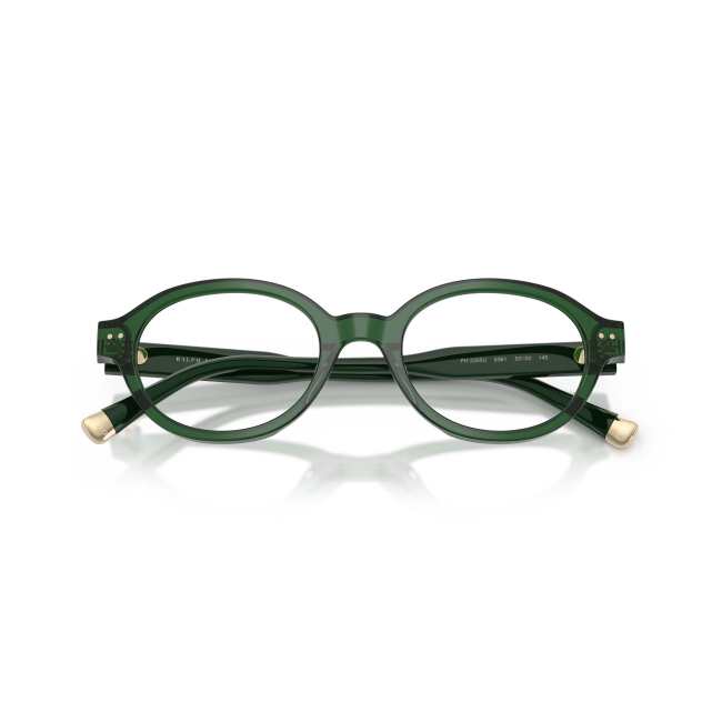 Polo Ralph Lauren PH 2305U col. 6361 è una montatura da vista in acetato trasparente verde scuro e calibro 50.