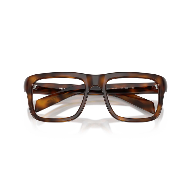 Prada VPR D02 col. 20D-1O1 combina acetato MARRONE TARTARUGATO con una forma Rettangolare. Calibro 54, per un risultato moderno e portabile.
