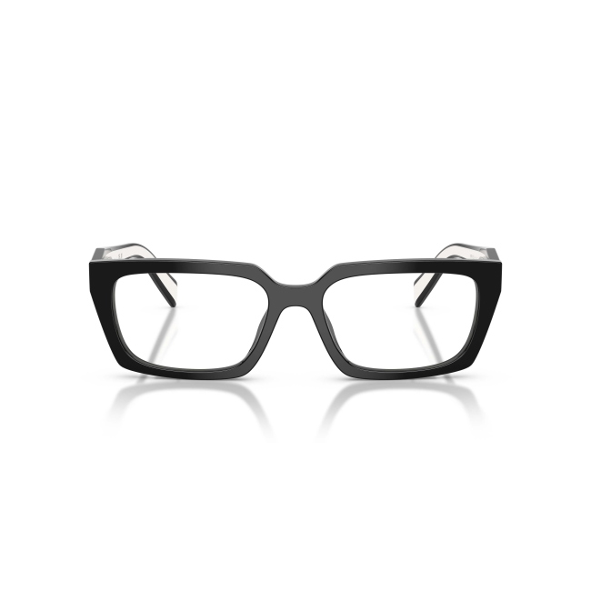 Prada VPR D05 Col.20G-1O1 Cal.55: occhiale da vista, calibro 55, colore 20G-1O1. Materiale/finitura celluloide nero e bianco, colore principale nero.