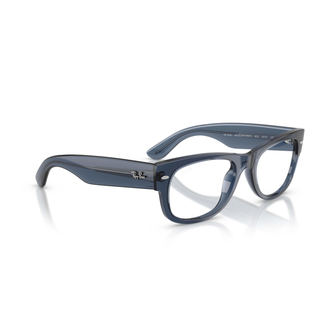 Ray-Ban RB 0832V MEGA WAYFARER II col. 8223 è un occhiale da sole in acetato blu trasparente e calibro 52.