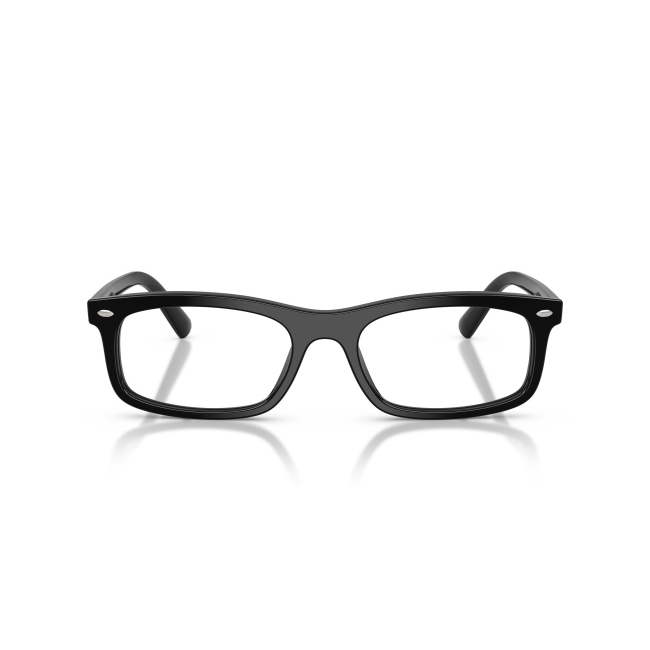 Ray-Ban RB 5450 col. 2000: montatura da vista in acetato NERO LUCIDO, calibro 56. Una variante curata nei dettagli e nelle proporzioni.