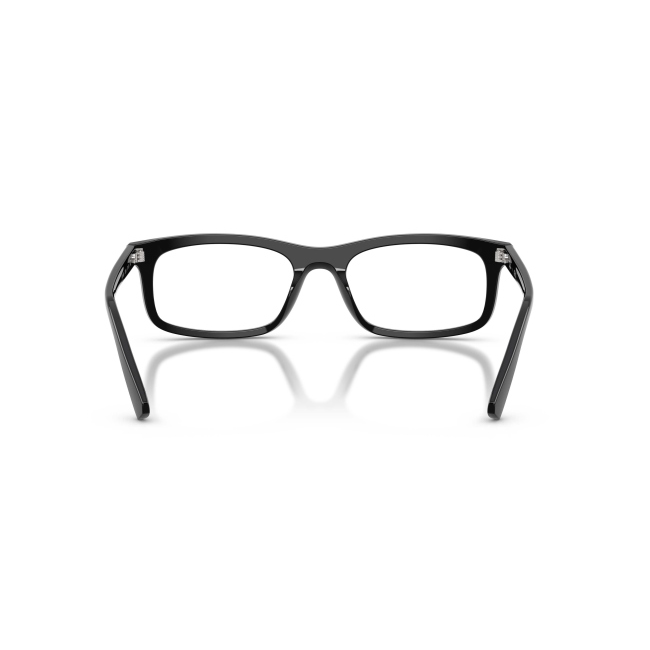 Ray-Ban RB 5450 col. 2000: montatura da vista in acetato NERO LUCIDO, calibro 56. Una variante curata nei dettagli e nelle proporzioni.