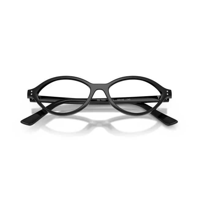 Ray-Ban RB 7265 Col.8260 Cal.52: occhiale da vista, calibro 52, colore 8260. Materiale/finitura celluloide nero lucido, colore principale nero.