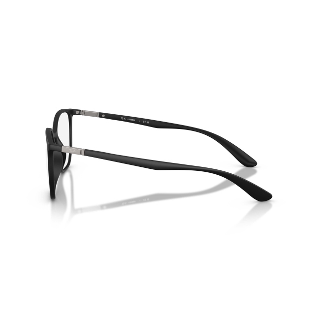 Ray-Ban RX 7397 Col.5204 Cal.50: occhiale da vista, calibro 50, colore 5204. Materiale/finitura celluloide nero satinato, colore principale nero.