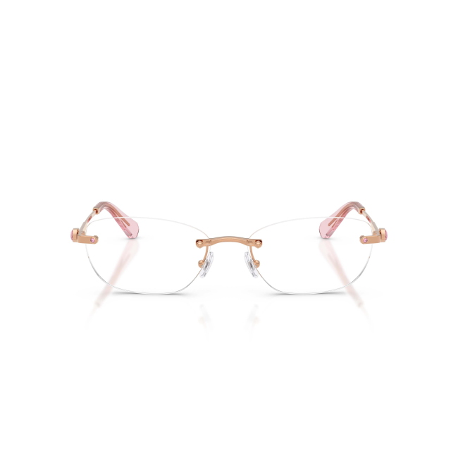 Swarovski SK 1037 col. 4014 è una montatura da vista da donna in metallo oro rosa, dalla forma ovale e calibro 54.