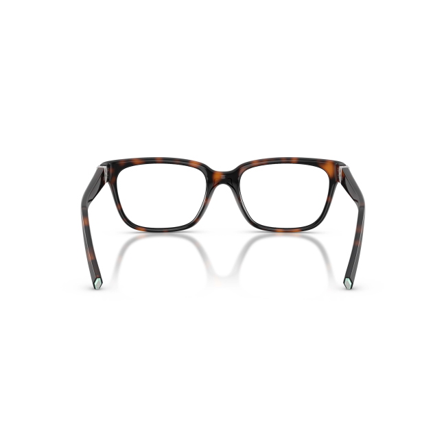 Tiffany & Co. TF 2286D Col.8015 Cal.52: occhiale da vista, calibro 52, colore 8015. Materiale/finitura celluloide marrone tartarugato, colore principale marroni.