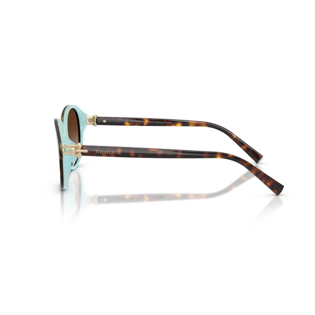 Tiffany & Co. TF 4263D Col.8134/3B Cal.54: occhiale da sole, calibro 54, colore 8134/3B. Materiale/finitura celluloide marrone tartarugato, colore principale marroni, lenti marroni sfumate.