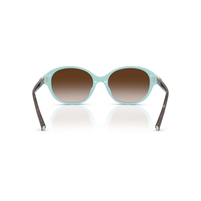 Tiffany & Co. TF 4263D Col.8134/3B Cal.54: occhiale da sole, calibro 54, colore 8134/3B. Materiale/finitura celluloide marrone tartarugato, colore principale marroni, lenti marroni sfumate.