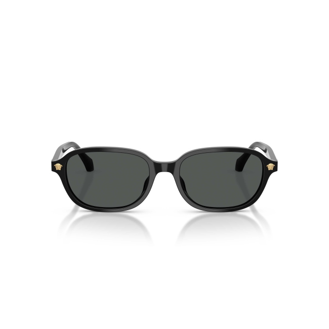 Versace VE 4514D col. GB1/87 è un occhiale da sole da donna in acetato nero lucido, dalla forma pillow e calibro 53.
