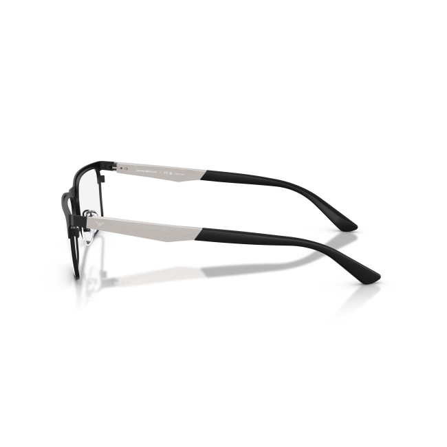 Emporio Armani EA 1183 Col.3431 Cal.56: occhiale da vista, calibro 56, colore 3431. Materiale/finitura metallo nero satinato, colore principale nero.