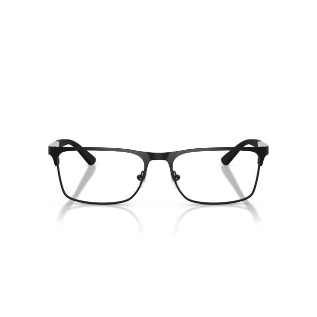 Emporio Armani EA 1183 Col.3431 Cal.56: occhiale da vista, calibro 56, colore 3431. Materiale/finitura metallo nero satinato, colore principale nero.