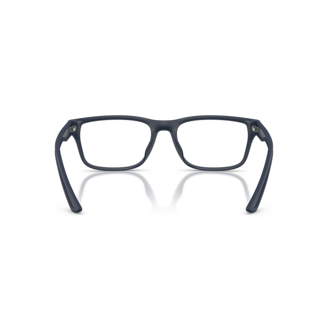 Emporio Armani EA 3276U col. 6185 è una montatura da vista da uomo in acetato blu gommato, dalla forma pillow e calibro 56.