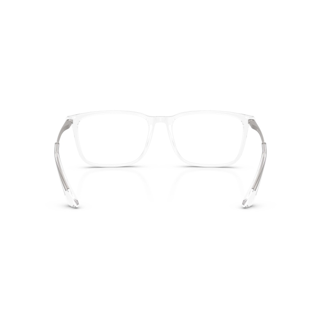 Giorgio Armani AR 7249 col. 6344 è una montatura da vista in acetato trasparente, metallo canna di fucile satinato e calibro 57.