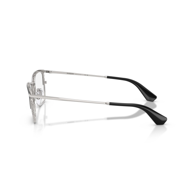 Burberry BE 1401 col. 1005 è una montatura da vista in metallo nero e argento e calibro 54.