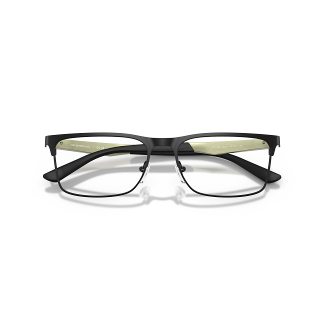 Emporio Armani EA 1183 col. 3433 è una montatura da vista in metallo nero satinato e calibro 56.