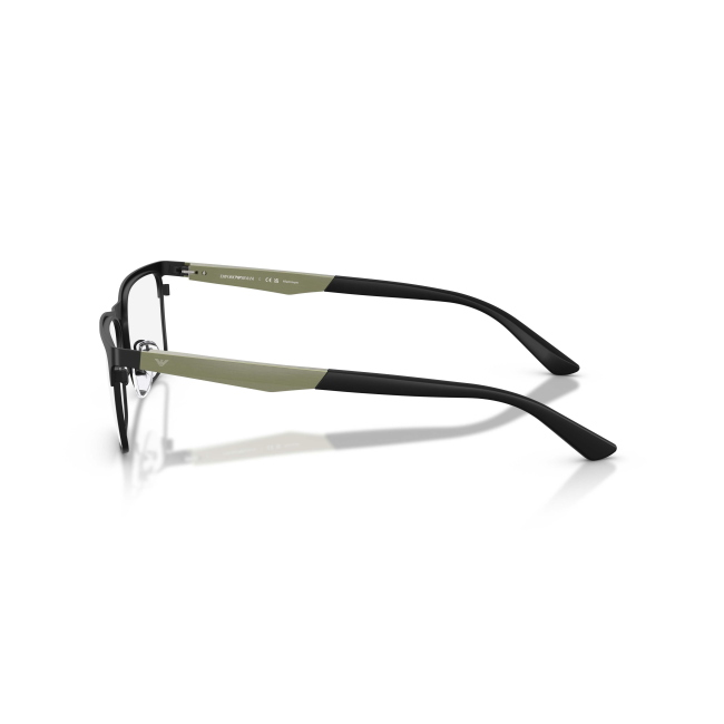 Emporio Armani EA 1183 col. 3433 è una montatura da vista in metallo nero satinato e calibro 56.