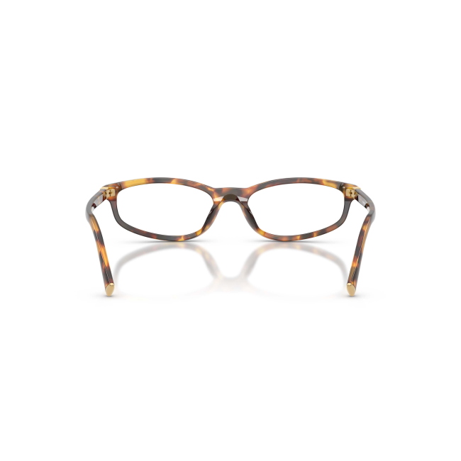 Miu Miu VMU 01Z col. 14L-1O1 è una montatura da vista in acetato marrone tartarugato e calibro 54.